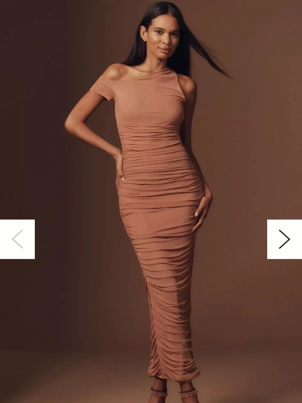 anthropologie brown maxi dress Delfi Laurel Maxi Dress